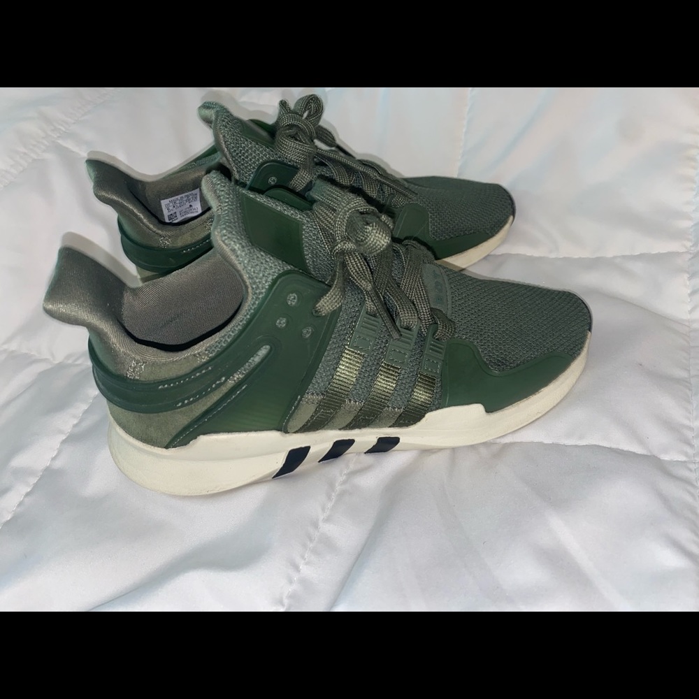 ADIDAS EQT size 6 woman olive green